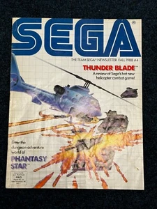 Challenge The Team Sega Newsletter #4  Fall 1988 Thunder Blade - Picture 1 of 2