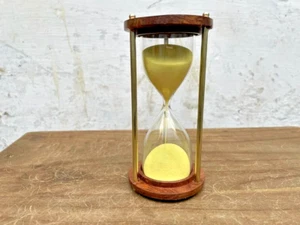 Antiguo reloj de arena náutico hecho a mano 15 minutos temporizador ideal... - Imagen 1 de 5