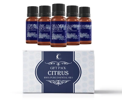 Mystic Moments Citrus Essential Oil Gift Starter Pack 5 x 10ml - Image 1 of 4