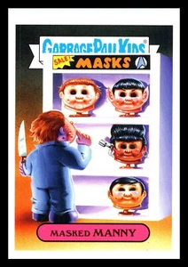 Garbage Pail Kids Sticker Revenge Of Oh The Horror-Ible 7b Masked Manny Slasher - Picture 1 of 2