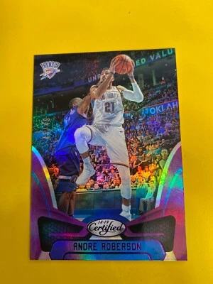 RS27322  2018-19 Certified Mirror Purple #130 Andre Roberson #45/49 - Image 1 of 2