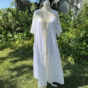 Victoria’s Secret Gold Label Union Made 1970s Peignoir Bridal Set Size Small - Picture 1 of 19