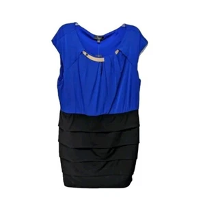 NWT Lux II Color Block Sheath Dress Womens 20W Short Sleeve Classic #drs3.4 - Picture 1 of 5