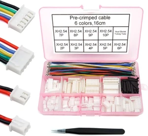 XH 2.54Mm Connector Kit with Pre-Crimped Cable Wire 2/3/4/5/6/7/8/9/10 Pin Housi - Picture 1 of 12