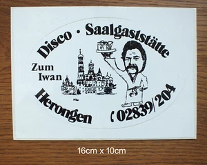 Alter Sticker Aufkleber Musik Disco Iwan Herongen 70er - 80er Jahre - Bild 1 von 1