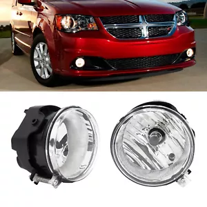 Front Bumper Fog Lights Halogen Lamps For 2011-2020 Dodge Grand Caravan PAIR - Bild 1 von 8