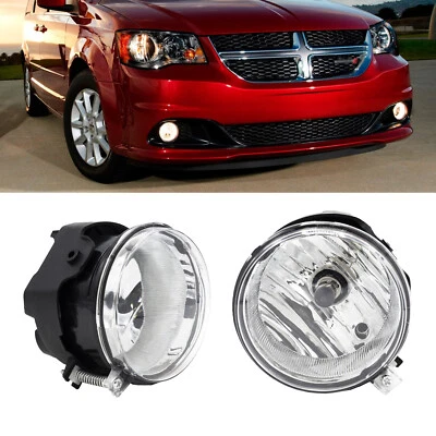 Par de luces antiniebla halógenas para parachoques delantero para Dodge Grand Caravan 2011-2020 Foto 1 de 4