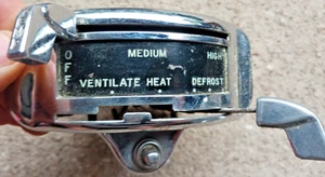 1949-50 FORD DELUXE CUSTOM SHOEBOX CHROME HEATER CONTROL DASH SWITCH ORIGINAL!!! - Picture 1 of 5