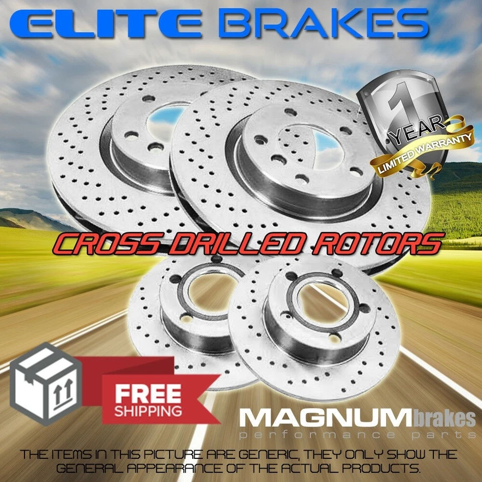 F+R Cross Drilled Brake Rotors for (2001-2003) Acura CL - Image 1 of 1