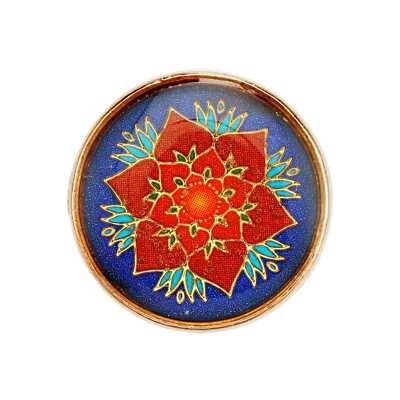 5pcs Retro Time gem Round Metal Buttons Clothing Sewing Handmade Decor 18mm - Image 1 of 2