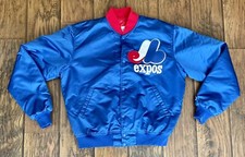 VTG 1990s Starter Diamond Collection Jacket Montreal Expos— Mens L Tag, Runs M