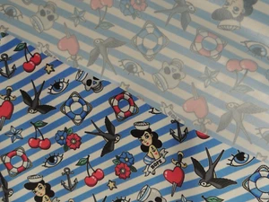 Tattoo Stripe PUL Fabric, Eco Friendly USA Laminated Fabric, waterproof - Picture 1 of 3