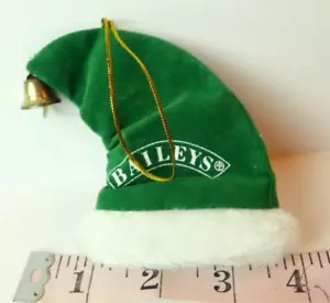 Baileys Liquor Santa Hat with Jingle Bell Ornament Style Decoration - Picture 1 of 4