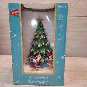 Disney 10" LED Musical Mickey & Minnie Christmas Tree 5967786 NEW NIB 2024 - Picture 1 of 6