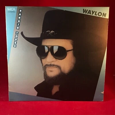 WAYLON JENNINGS Hangin' Tough 1987 USA vinyl LP original Baker Street Chevy Van - Image 1 of 4