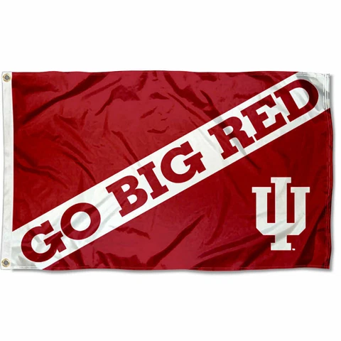 Indiana Hoosiers Go Big Red Flag and 3x5 Banner Cover