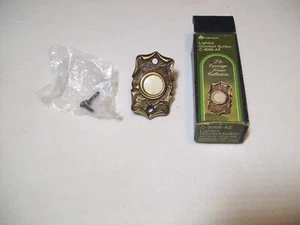 Vtg New Amerock Lighted Doorbell Push Button C-9066-AE Carriage House Collection - Picture 1 of 9