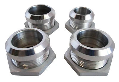 AC Bulkhead Fittings Firewall Hose Rings Set Kit #6 #10 & 5/8" Heater Aluminum - Image 1 of 3