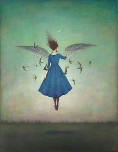 Swift Encounter by Duy Huynh Fantasy Print 20x26 - Picture 1 of 1