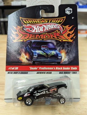 Hot Wheels Drag Strip Demons 2008 - #1/30 Prudhomme's Black "Snake" Cuda. Nuevo Foto 1 de 4