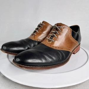 Cole Haan Herren Schwarz & Braun Leder Brogue Oxford Schuhe Größe 12 - Bild 1 von 10