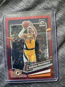 2023-24 Panini Donruss Optic - Rojo Fast Break Prizm #3 Andrew Nembhard/75 - Imagen 1 de 2