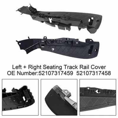 Left + Right Support Seat Track Rail Cover 52107317458 For BMW 5 7 Series - Image 1 of 4
