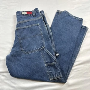 Jeans Carpintero Vintage Tommy Hilfiger 30x30 Azul Denim Retro Y2K - Imagen 1 de 20