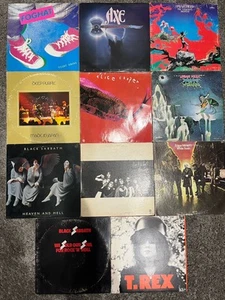 Rock Lot - 11 LP's - Black Sabbath, Alice Cooper, T Rex, Deep Purple, Uriah Heep - Picture 1 of 2
