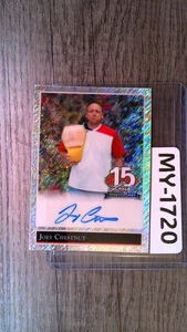 JOEY CHESTNUT 2025 LEAF 15 ANNIV. #92AJC3 '92 LEAF AUTO SILVER SHIMMER 1/1 - Bild 1 von 2