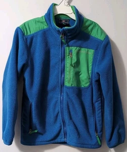 Vineyard Vines Fleece Jacket Full Zip Blue Green Kids 7 - Picture 1 of 5