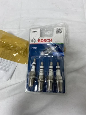 Bosch Super 4 0242232802 N50 Spark Plug Set 4 Reliable Gasoline Engine Start New - Image 1 of 2