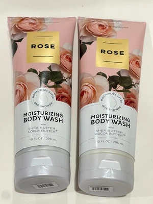 2x Bath & Body Works Rose Moisturizing Body Wash 10 fl oz - Image 1 of 2