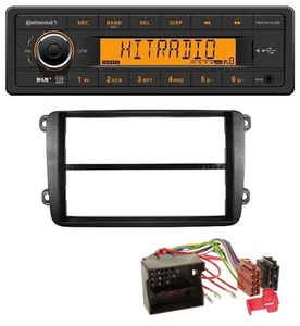 Continental 1DIN DAB MP3 AUX USB Autoradio für VW Golf V VI Touran Passat 3C Cad - Bild 1 von 5