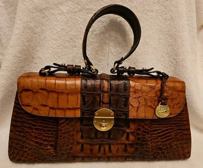 Brahmin Miriam Cognac Ambrose 单肩包 W Reg 卡 — 第 1/4 张图片