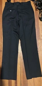 Polyester Waist Watchers Men’s Pants Size 32 X 31 Black Vintage USA - Picture 1 of 4