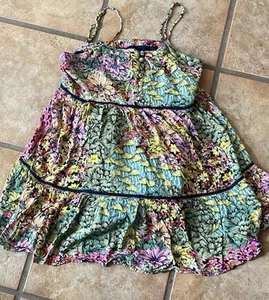 Urban Outfitters Floral Tiered Short Babydoll Dress Size SP - Picture 1 of 6