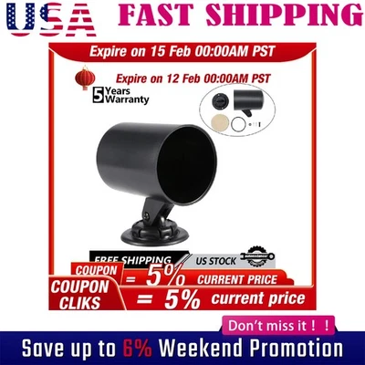 Universal 2" 52mm Vehículo Coche Camión Soporte Calibre Giratorio Único Pod Cup Mount EE. UU. Foto 1 de 4