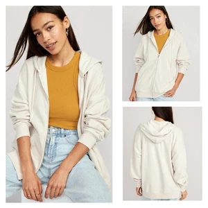 NWT: Old Navy Women’s Oversized Full-Zip Hoodie, Wishbone, Size L - Picture 1 of 17