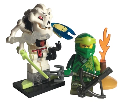 Lego Green Lloyd Ninja limited edition ninjago 2 + Samukai Skeleton Chief - Imagen 1 de 4