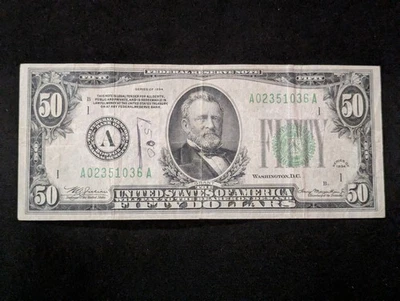 $50 1934 Series Banknote - Image 1 of 2