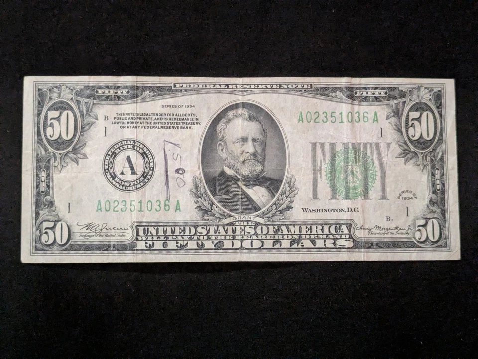 $50 1934 Series Banknote - Image 1 of 2