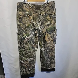 Mossy Oak Men's Country DNA Cargo Camo Pants 40-42 Stretch Waist EUC - Picture 1 of 9