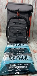 Titan by Arctic Zone Eco Backpack Cooler Soft Sided Bag 16QT/24 Cans, Two Ice Pk - Picture 1 of 12