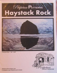 HTF Perpetua Pattern HAYSTACK ROCK Cannon Beach Oregon Coast Art Quilt Design - Picture 1 of 2