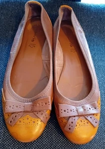 weiche Lederballerinas von Tamaris,Gr.41,zwei Brauntöne - Bild 1 von 6