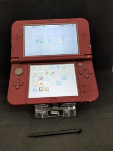 B226 Console Nintendo 3DS LL XL Rosso Metallizzato NDS Giappone - Foto 1 di 5