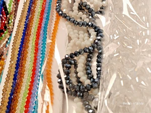 20 Stränge Österreichischer Stil Kristall Perlen 4 & 6 mm Mix Glas für Schmuckherstellung - Bild 1 von 5