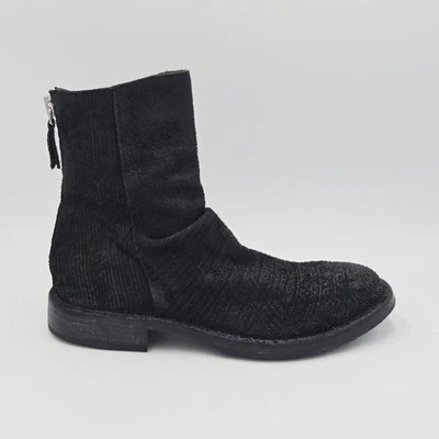 Zapatos Hombre Moma Talla 39 Botines Negro Curly Piel Verdadera 148AB - Imagen 1 de 4