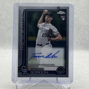 2025 Topps Chrome Tanner Gordon Rookie Auto # RA-TG Colorado Rockies 🔥🔥 - Bild 1 von 2